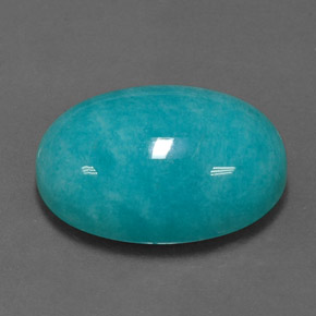 Amazonita Azul verde Natural 11.92ct, Corte Oval, Opaco