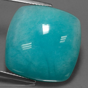 Amazonita Azul verde Natural 21.01ct, Almofada cortada, Opaco