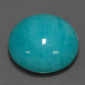 Amazonita azul-verde natural 17,74ct, corte redondo, opaco