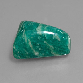 Amazonita verde natural 11,24ct, forma extravagante, opaco