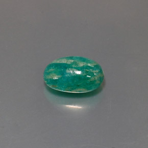 Amazonita Verde Natural 2.50ct, Corte Oval, Opaco