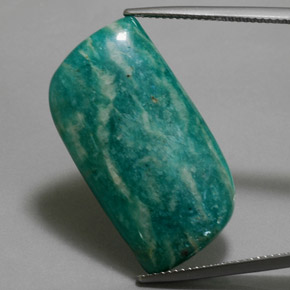 Amazonita verde natural 24,16ct, forma extravagante, opaco