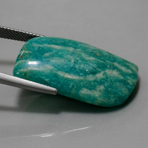 Amazonita verde natural 24,16ct, forma extravagante, opaco