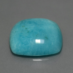 Amazonita Azul verde Natural 21.60ct, Almofada cortada, Opaco