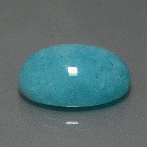 Amazonita verde natural 12,27ct, corte oval, opaco