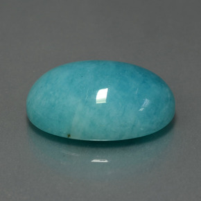 Amazonita azul-verde natural 11,16ct, corte oval, opaco