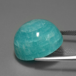 Amazonita Azul verde Natural 33.83ct, Corte Redondo, Opaco
