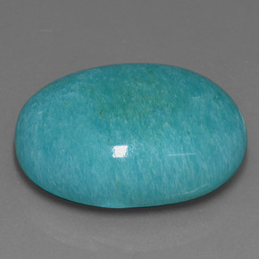 Amazonita azul natural 78,55ct, corte oval, opaco