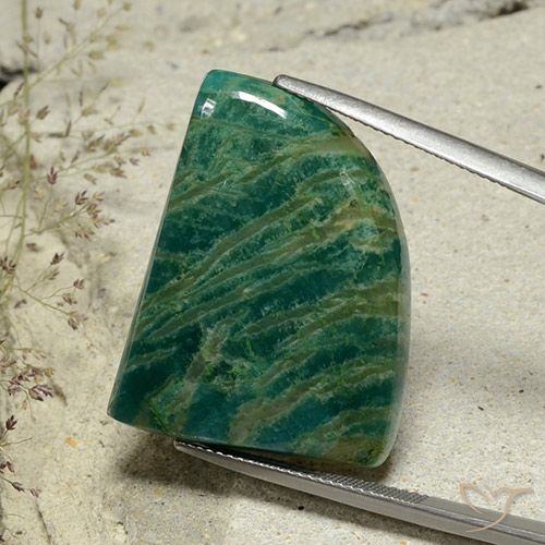34.54ct Natural Verde Pinho Frio Amazonita, Chique, Opaco