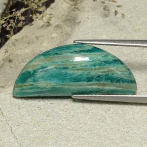 Amazonita Azul verde Natural 16.62ct, Forma extravagante, Opaco