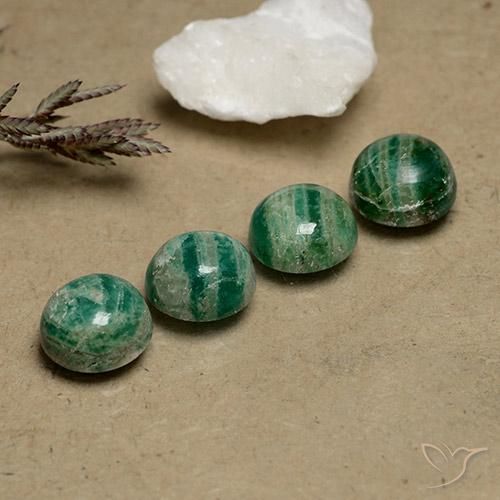 Pedras preciosas de Amazonita Verde Frio natural de 8.64 ct, Redondo, Opaco
