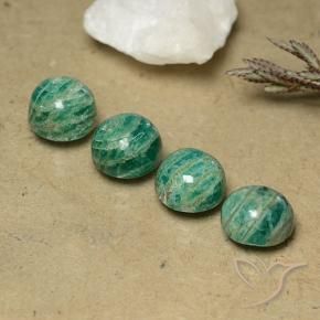 Pedras preciosas de Amazonita verde pinho natural de 10.13 ct, Redondo, Opaco