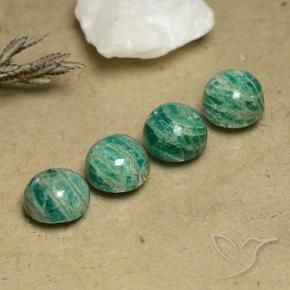 Pedras preciosas de Amazonita verde pinho natural de 10.13 ct, Redondo, Opaco