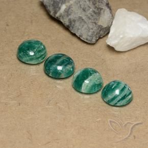 Pedras preciosas de Amazonita Verde médio natural de 9.50 ct, Redondo, Opaco