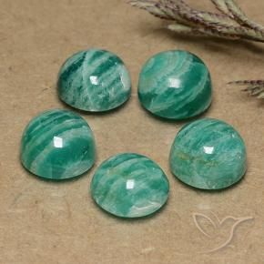 Pedras preciosas de Amazonita verde pinho natural de 11.64 ct, Redondo, Opaco