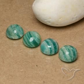 Pedras preciosas de Amazonita Verde Frio natural de 9.43 ct, Redondo, Opaco