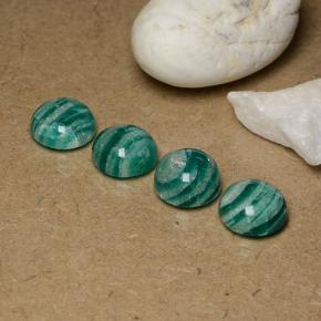 Pedras preciosas de amazonita verde natural de 13,99 ct, corte redondo, opaco