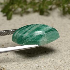 Amazonita Verde médio-escuro Natural 6.08ct, Marquesa, Opaco