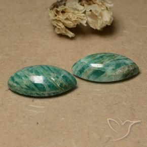 Pedras preciosas de Amazonita Verde Frio natural de 17.21 ct, Marquesa, Opaco