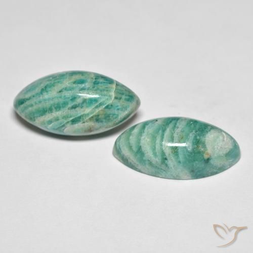 Pedras preciosas de Amazonita Verde médio natural de 15.86 ct, Marquesa, Opaco