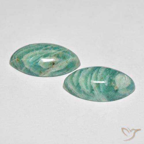 Pedras preciosas de Amazonita Verde médio natural de 15.86 ct, Marquesa, Opaco