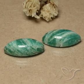 Pedras preciosas de Amazonita Verde Frio natural de 18.43 ct, Marquesa, Opaco
