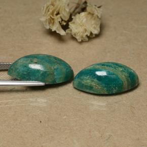 Pedras preciosas de amazonita verde natural de 19,69 ct, marquise, opaco