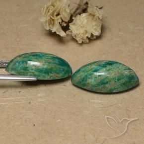 Pedras preciosas de Amazonita Verde médio-escuro natural de 17.92 ct, Marquesa, Opaco