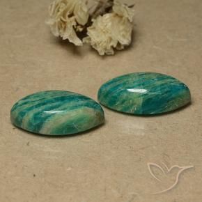 Pedras preciosas de Amazonita Verde médio-escuro natural de 17.97 ct, Marquesa, Opaco