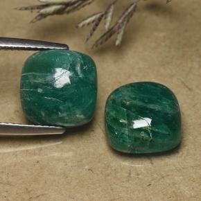Pedras preciosas de Amazonita Azul verde natural de 8.73 ct, Almofada cortada, Opaco