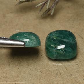 Pedras preciosas de Amazonita Azul verde natural de 8.73 ct, Almofada cortada, Opaco