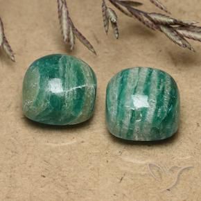 Pedras preciosas de Amazonita Verde Frio natural de 11.80 ct, Almofada, Opaco