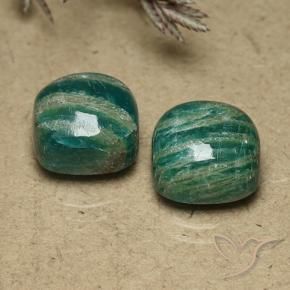 Pedras preciosas de Amazonita verde pinho natural de 11.18 ct, Almofada, Opaco