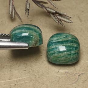 Pedras preciosas de Amazonita verde pinho natural de 11.18 ct, Almofada, Opaco