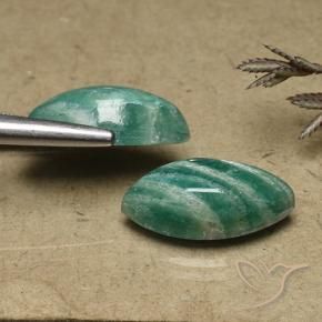 Pedras preciosas de Amazonita Verde médio natural de 14.15 ct, Marquesa, Opaco
