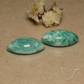 Pedras preciosas de Amazonita Verde médio natural de 17.83 ct, Marquesa, Opaco