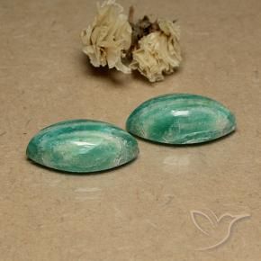 Pedras preciosas de Amazonita Verde Frio natural de 19.10 ct, Marquesa, Opaco