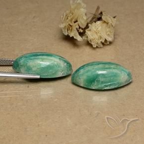Pedras preciosas de Amazonita Verde Frio natural de 19.10 ct, Marquesa, Opaco