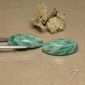 Pedras preciosas de Amazonita Verde médio natural de 17.71 ct, Marquesa, Opaco