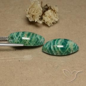 Pedras preciosas de Amazonita Verde médio natural de 18.56 ct, Marquesa, Opaco