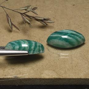 Pedras preciosas de Amazonita Azul verde natural de 14.83 ct, Marquesa, Opaco