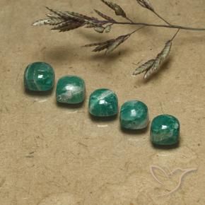 Pedras preciosas de Amazonita Verde Frio natural de 4.02 ct, Almofada, Opaco