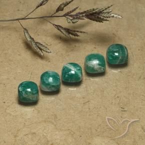 Pedras preciosas de Amazonita Verde Frio natural de 4.02 ct, Almofada, Opaco