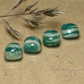 Pedras preciosas de Amazonita verde pinho natural de 7.03 ct, Almofada, Opaco