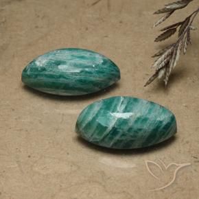 Pedras preciosas de Amazonita verde escuro natural de 14.58 ct, Marquesa, Opaco