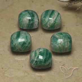 Pedras preciosas de Amazonita Verde Frio natural de 11.02 ct, Almofada, Opaco