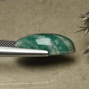 Amazonita Verde Frio Natural 8.86ct, Marquesa, Opaco