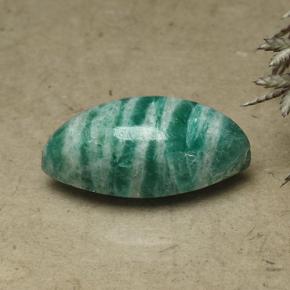Amazonita verde pinho Natural 8.07ct, Marquesa, Opaco