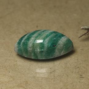 Amazonita Azul verde Natural 8.18ct, Marquesa, Opaco