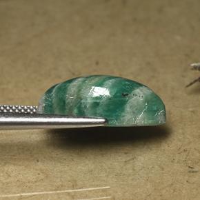 Amazonita Azul verde Natural 8.18ct, Marquesa, Opaco